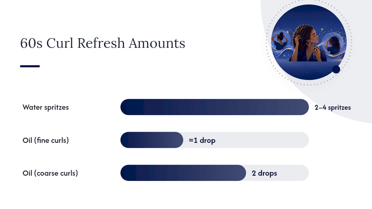 How Do You Do a 60-Second Curl Refresh With Oil? — overview diagram