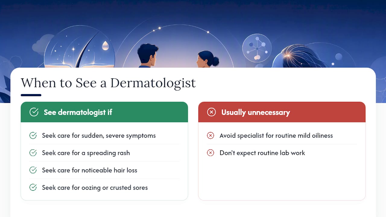 When Should You See a Dermatologist? — overview diagram