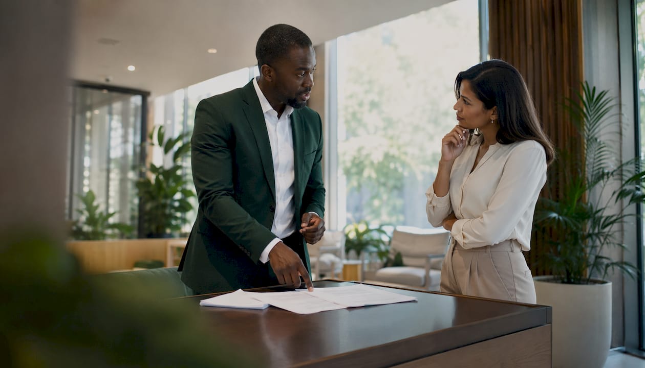 Legal team discussing indemnity clause