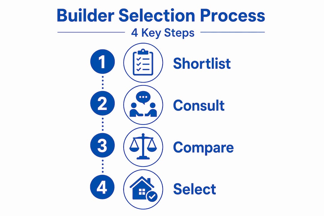 Four-step process for selecting builder