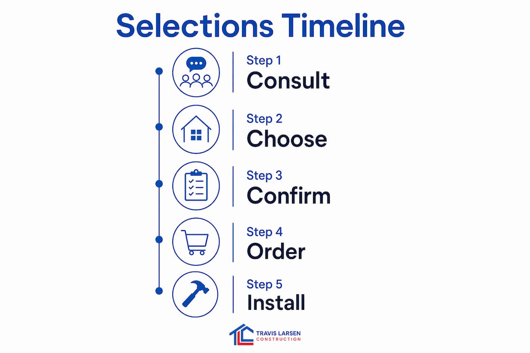 Infographic illustrating selections decision timeline