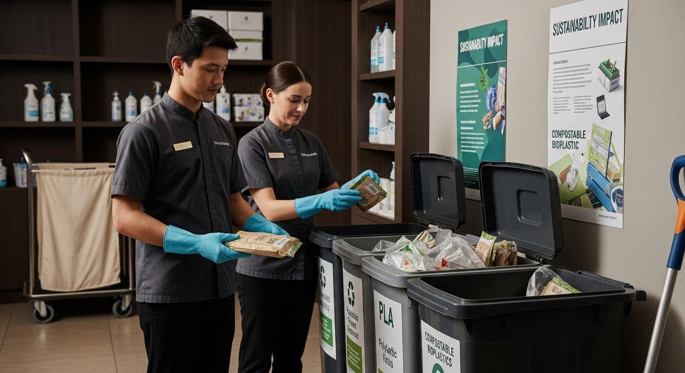 PLA waste management hotel