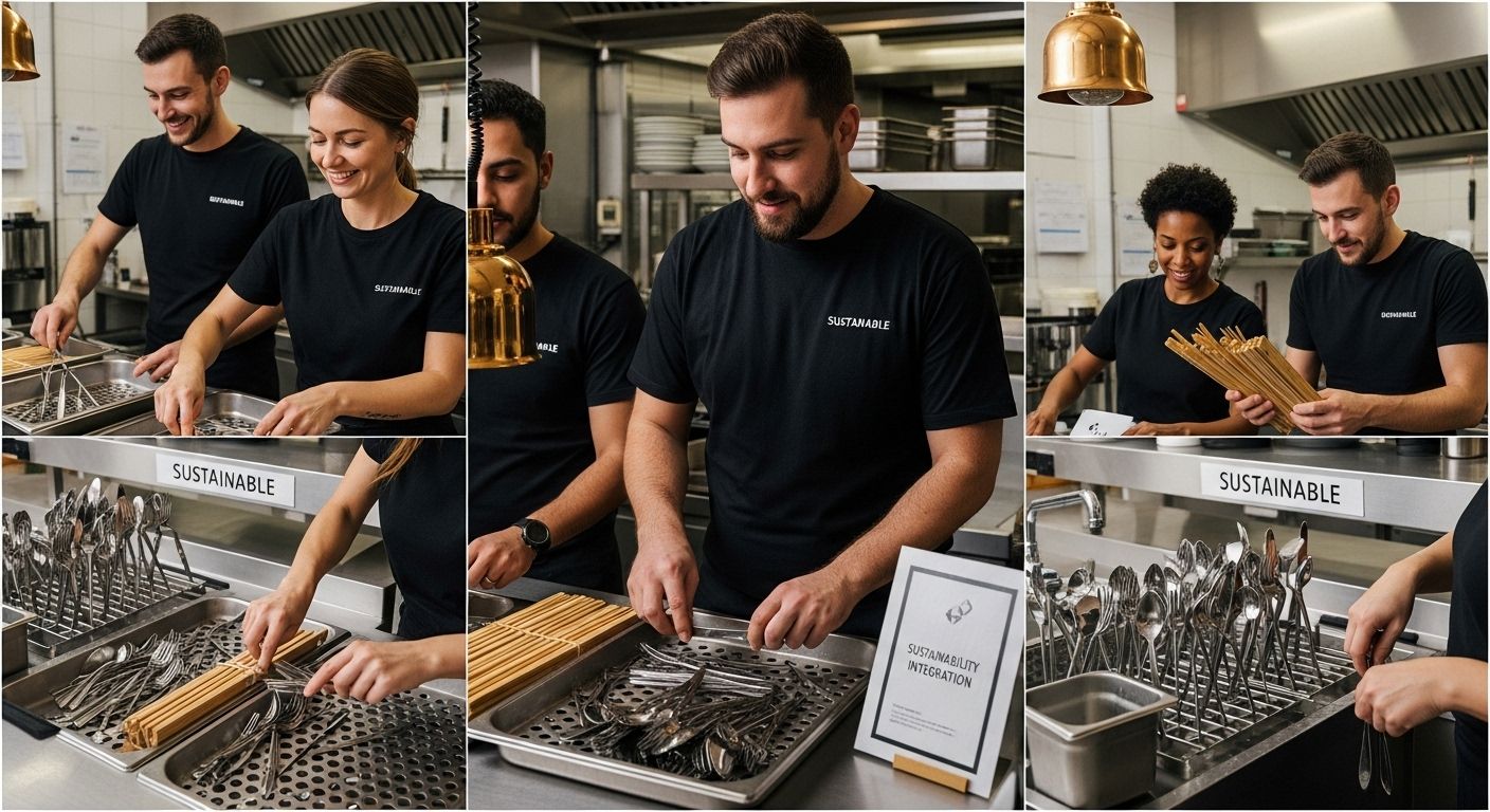 kitchen staff sustainable cutlery