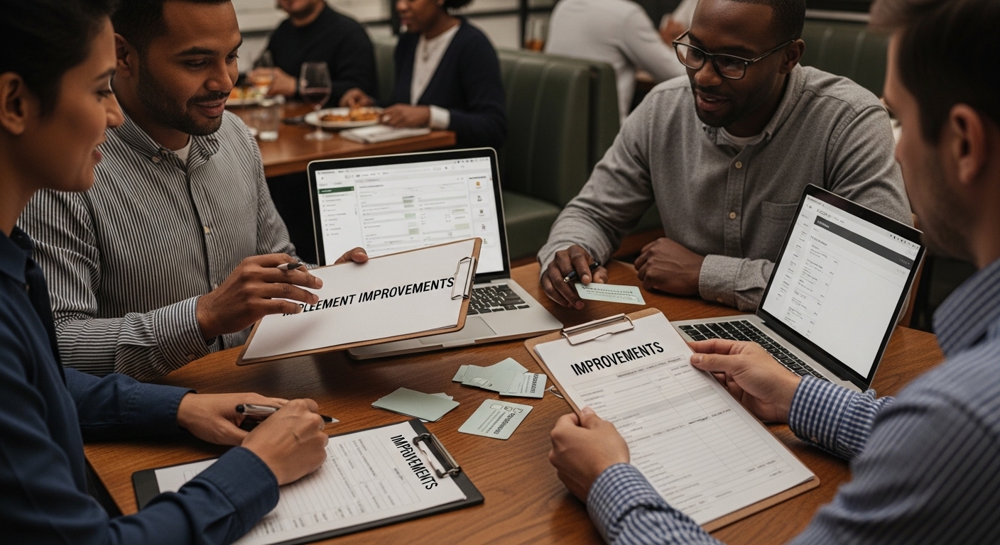 feedback implementation restaurant action