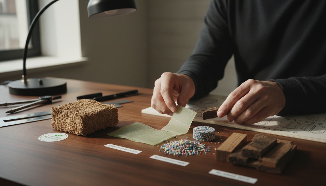 eco material samples workspace
