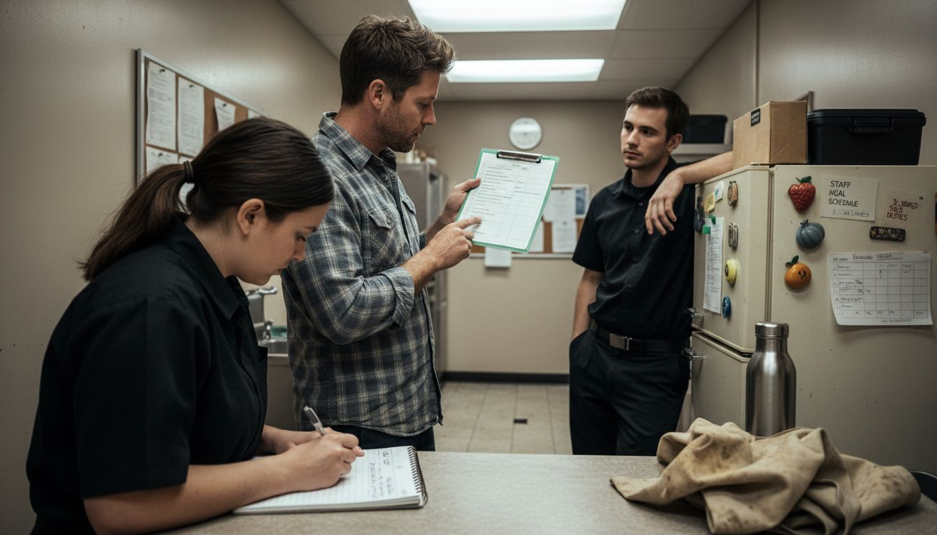 Staff learning eco-friendly bag practices