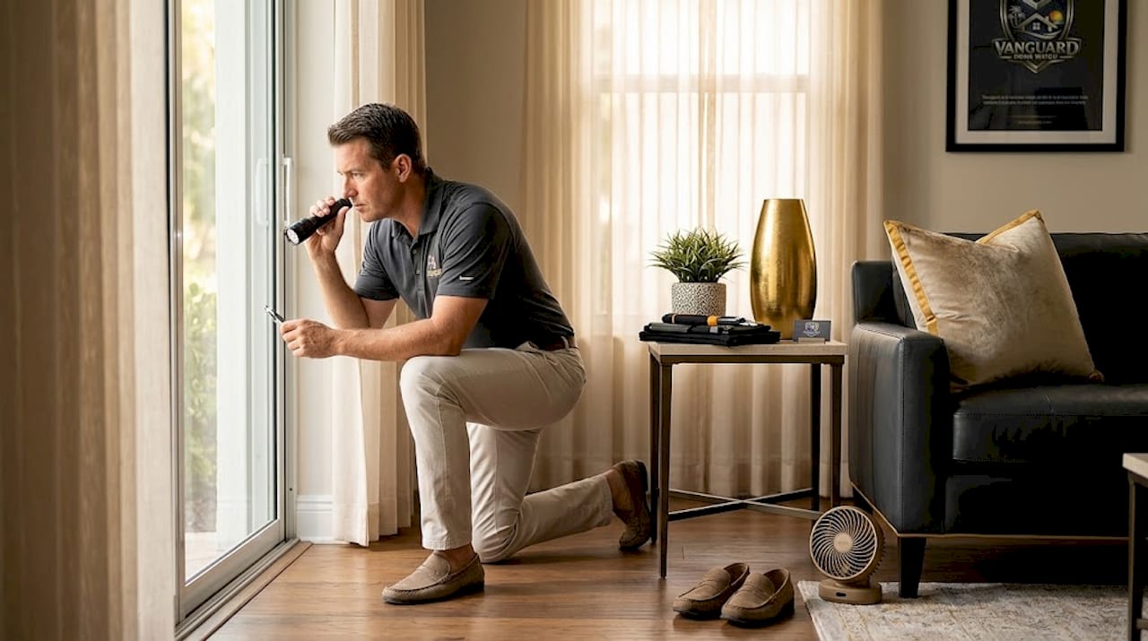 Home maintenance inspection in Naples living room