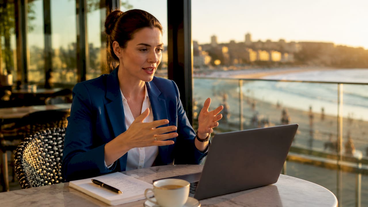 Lawyer explaining will claim eligibility on video call