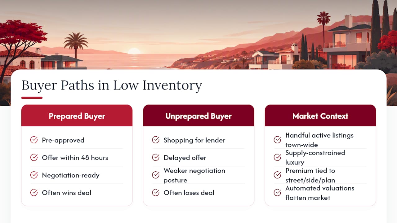 Comparison of prepared and unprepared buyer paths