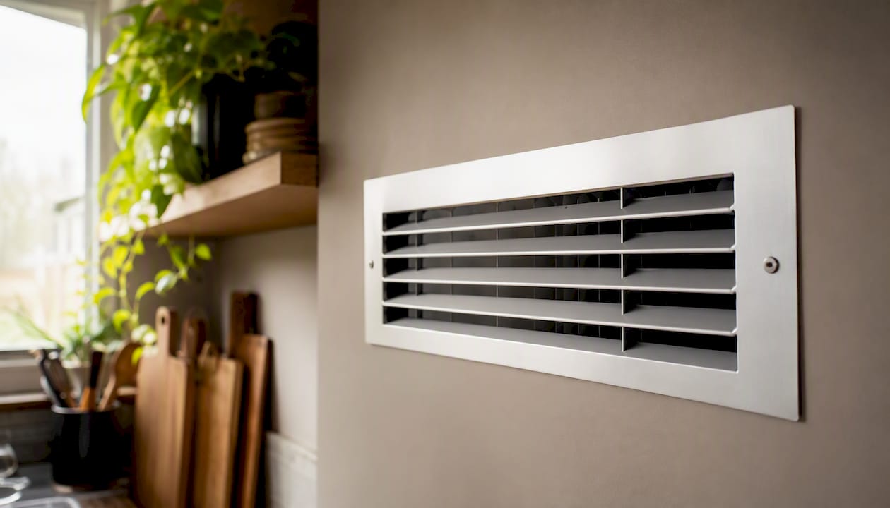 Clean air vent supply register improving airflow