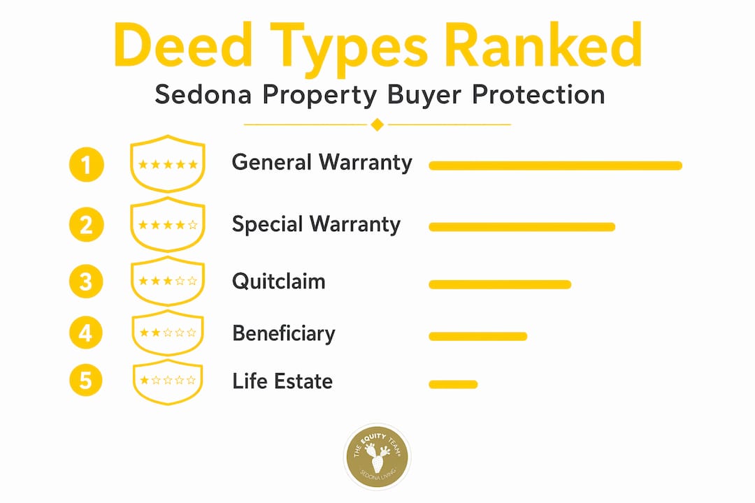 Hierarchy infographic ranking property deed types