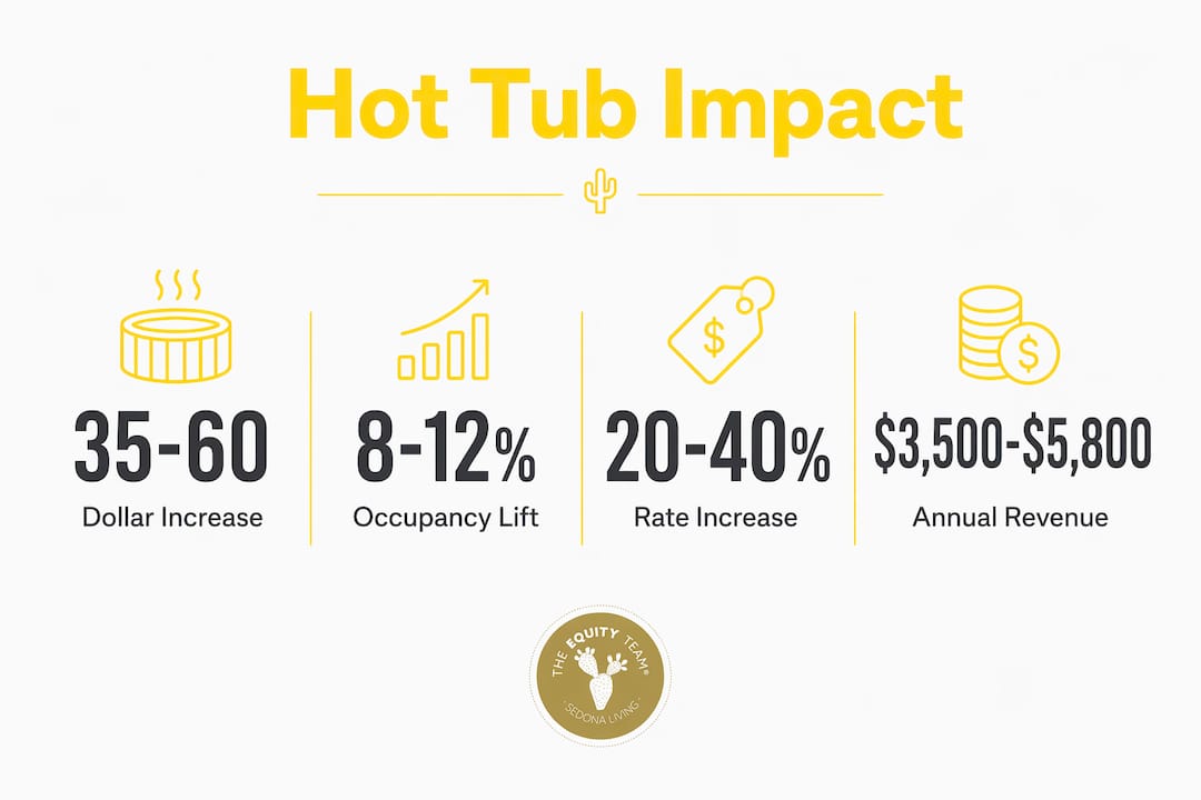 Infographic showing hot tub revenue statistics