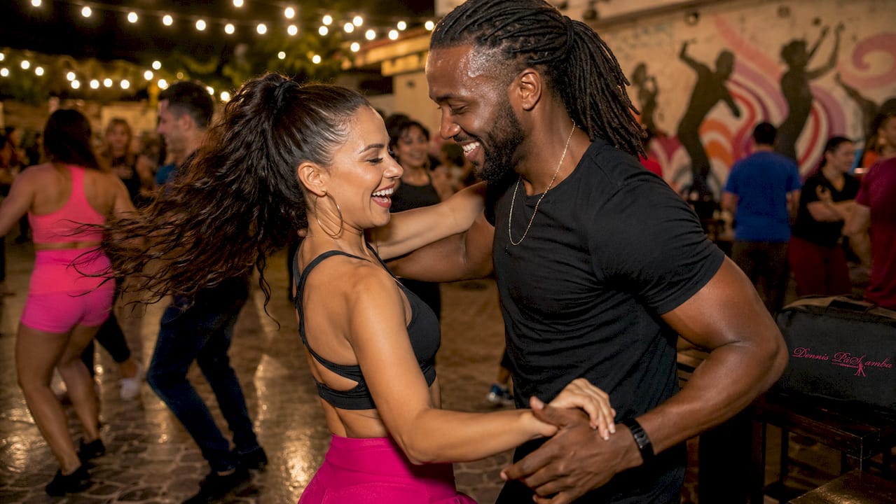 Singles partner rotation in dance class