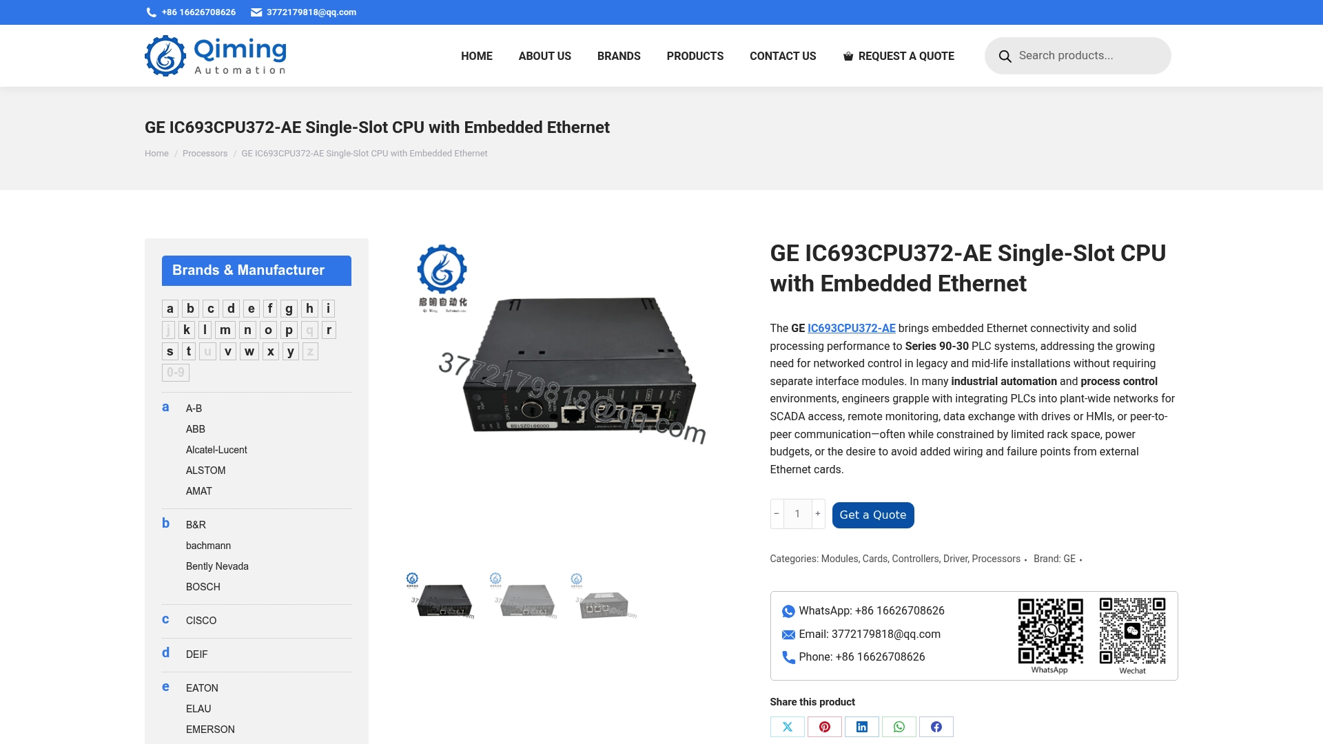 https://qmdcsparts.com/product/ge-ic693cpu372-ae-single-slot-cpu-with-embedded-ethernet