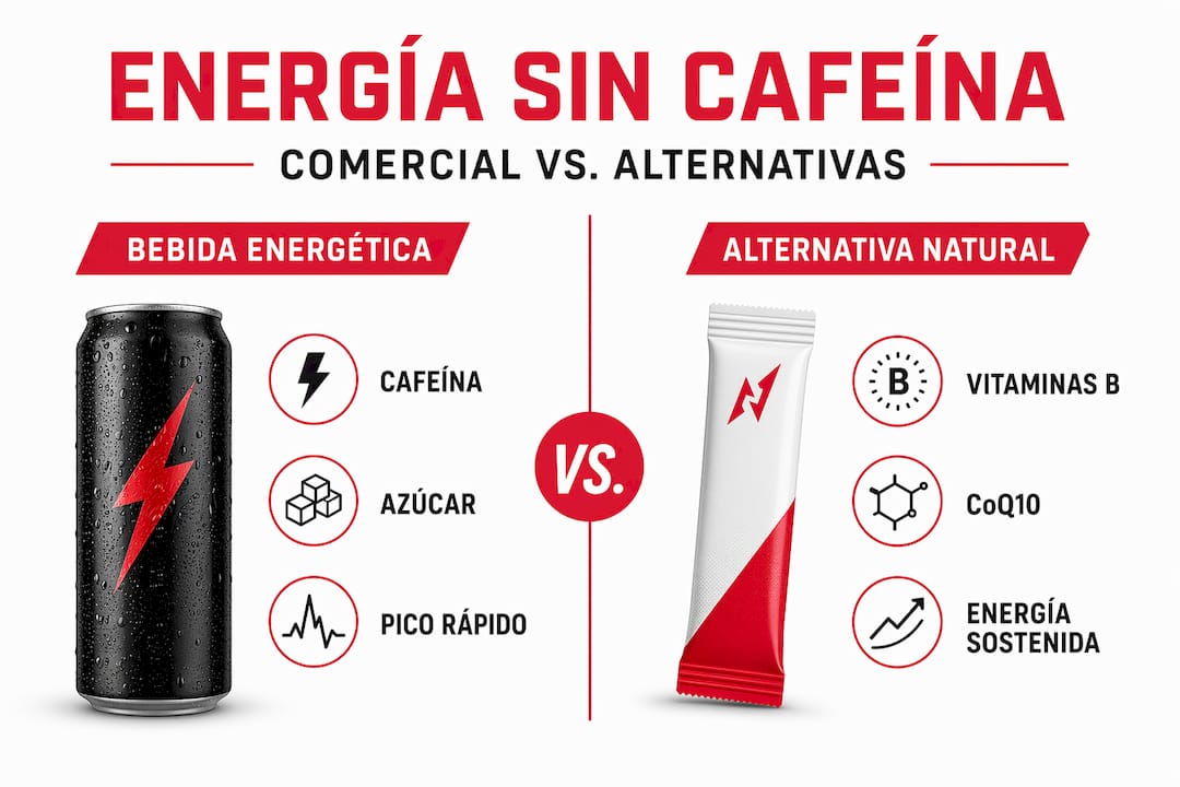 Comparativa visual entre fuentes de energía comercial y alternativas naturales