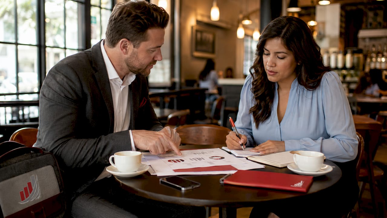 Financial advisor consulting business owner