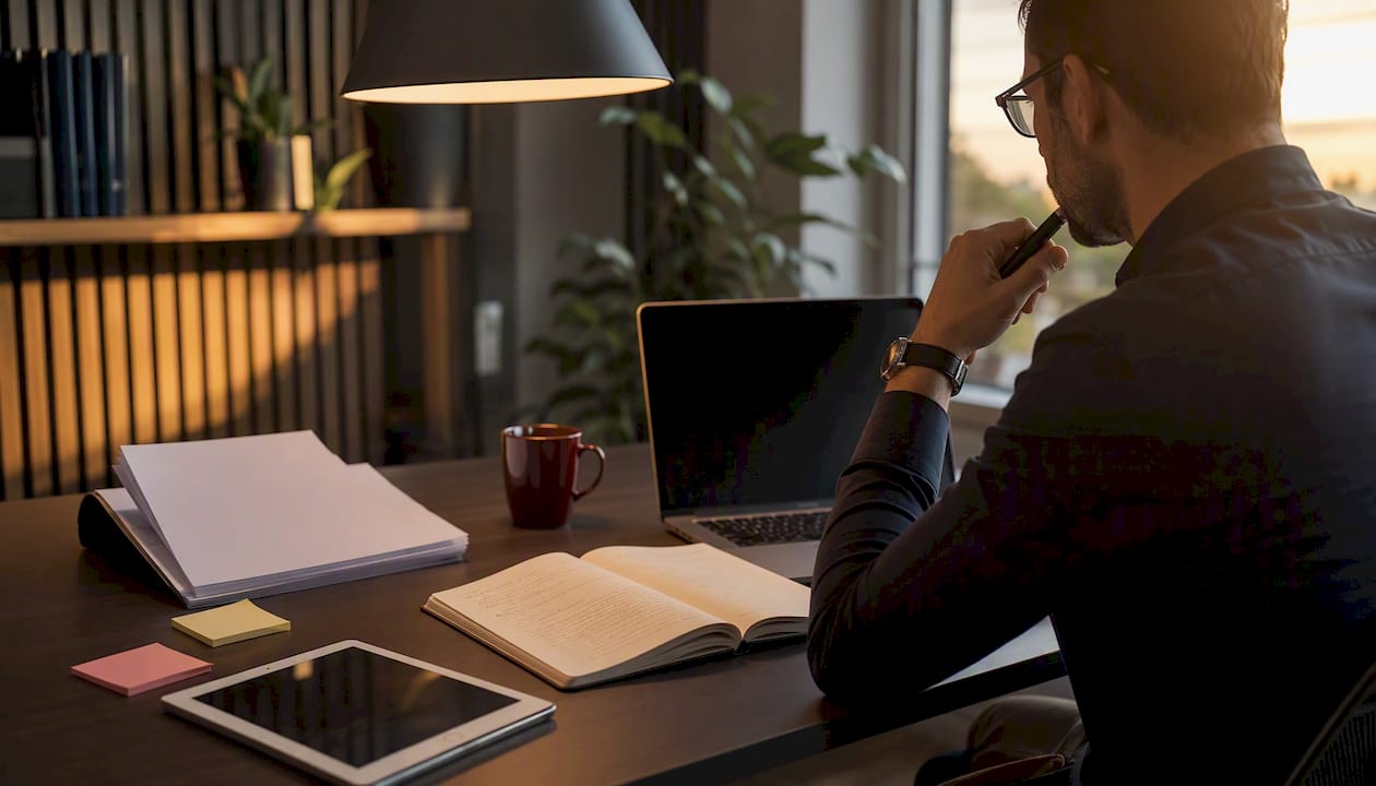 Workspace with SOP documentation and tools