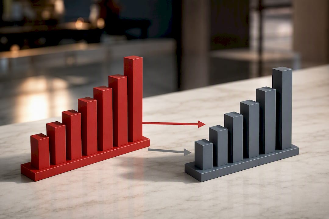 Separate benefit base and account value tracks