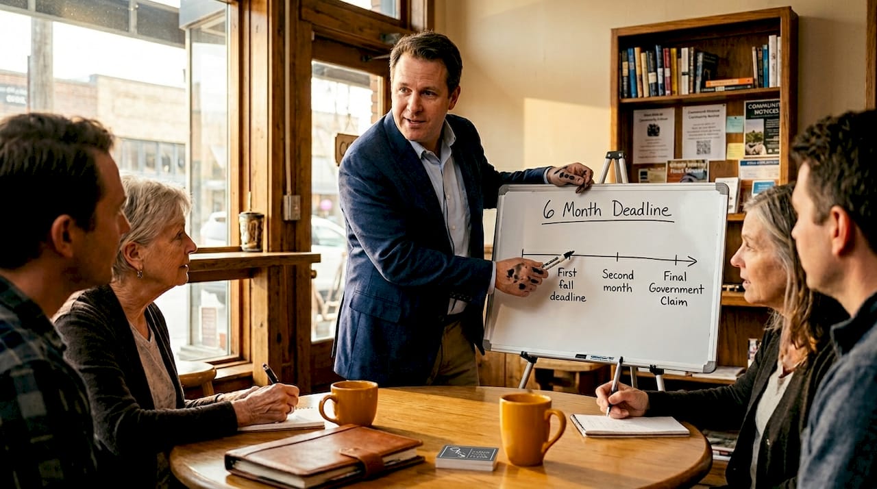 Attorney explaining government claim deadlines