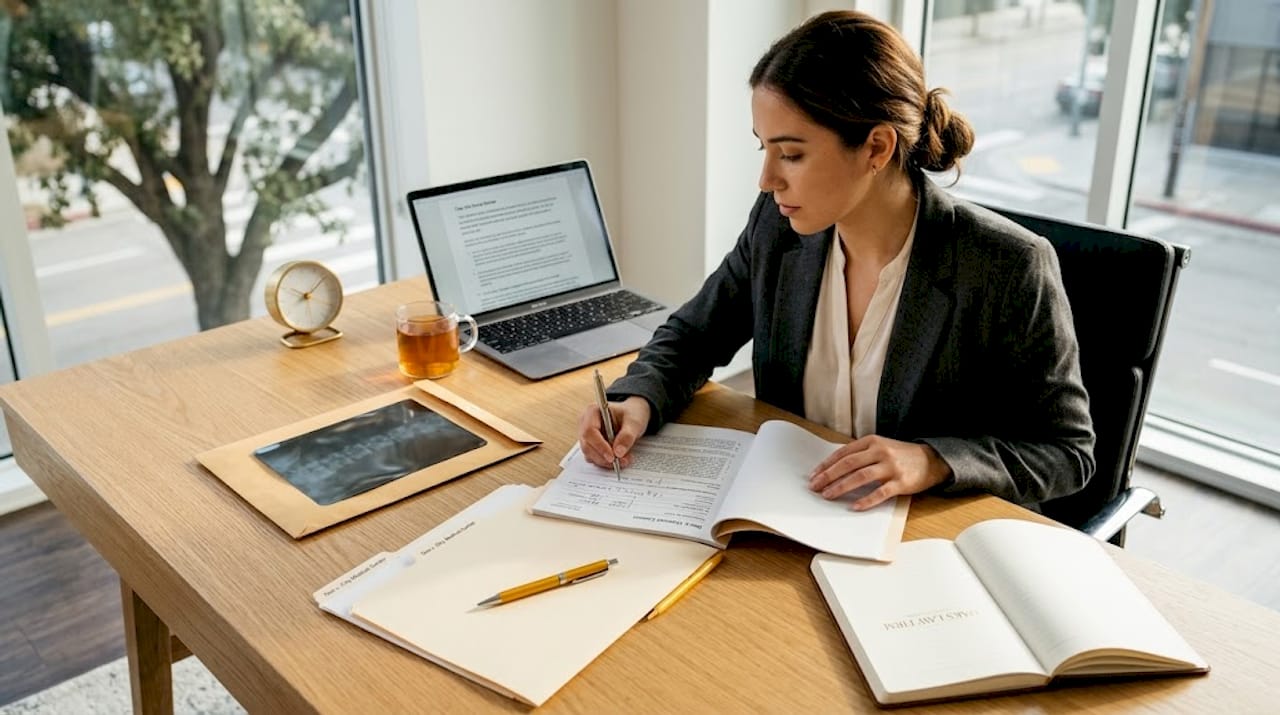 Paralegal reviews medical evidence for injury case