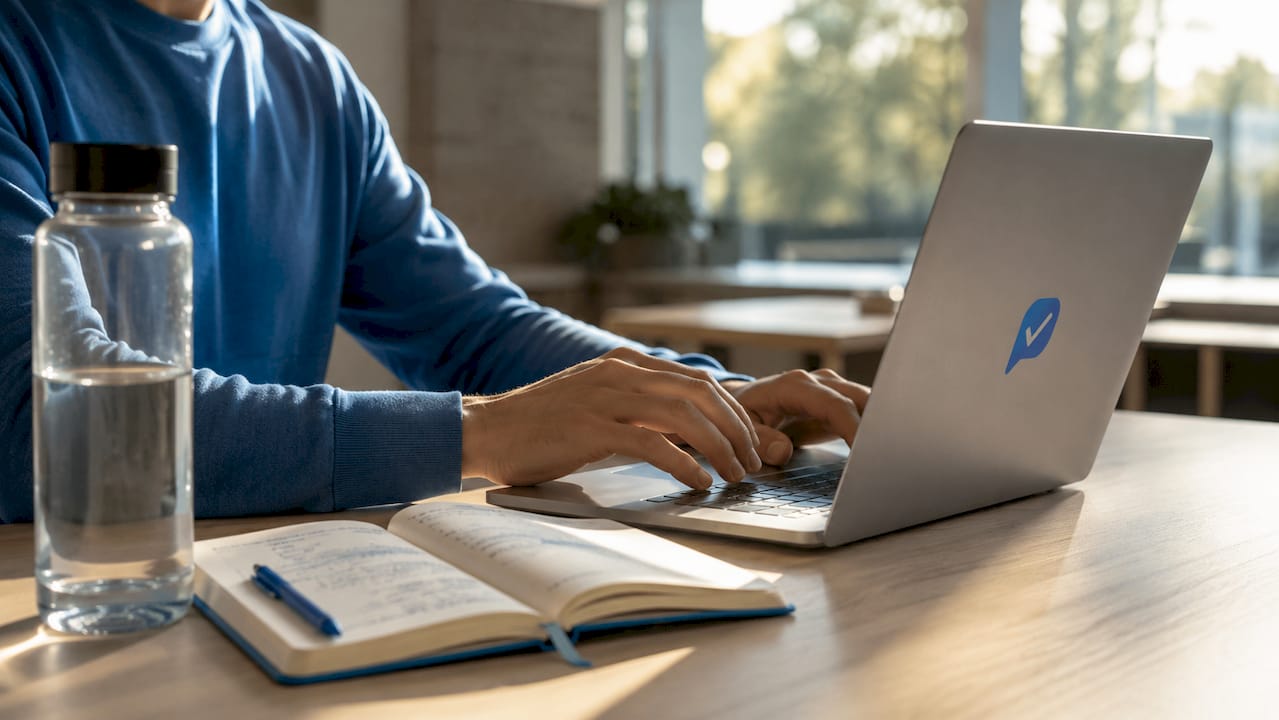 Hands typing coding interview tasks
