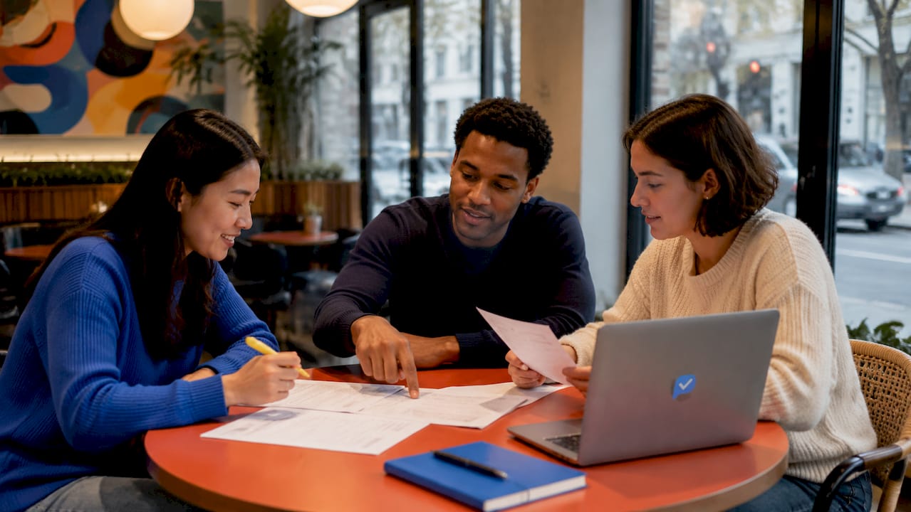 Team coordinating multi-stage interview rounds
