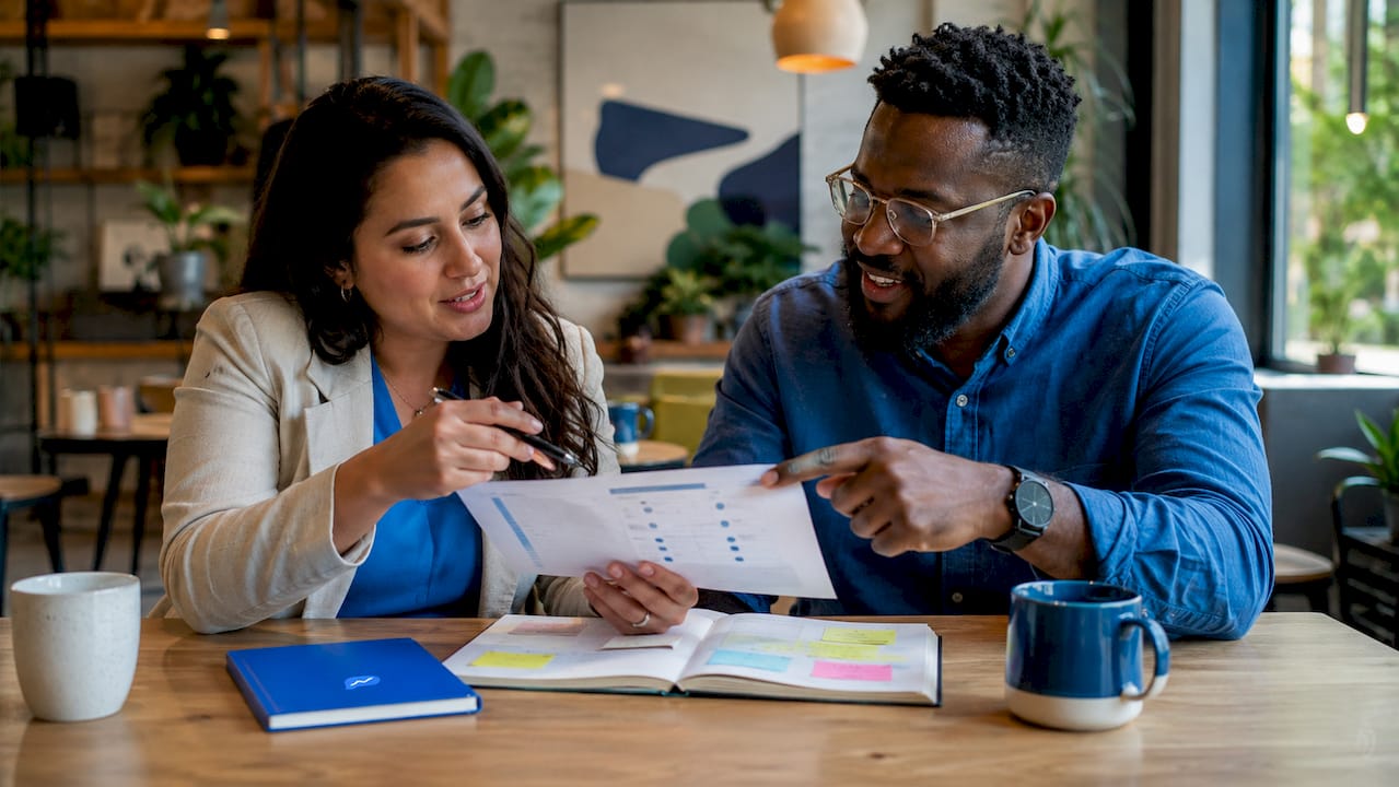 Recruiters discussing fair hiring scores