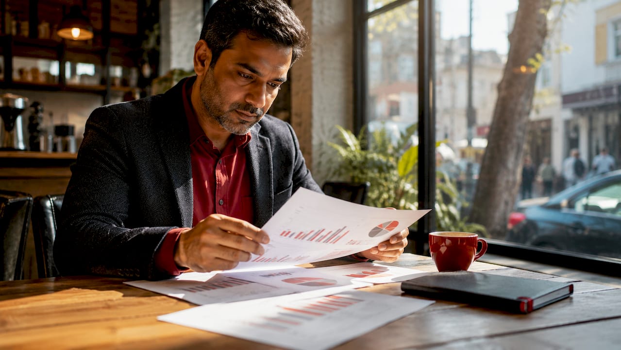 Man analyzing DTC acquisition cost documents