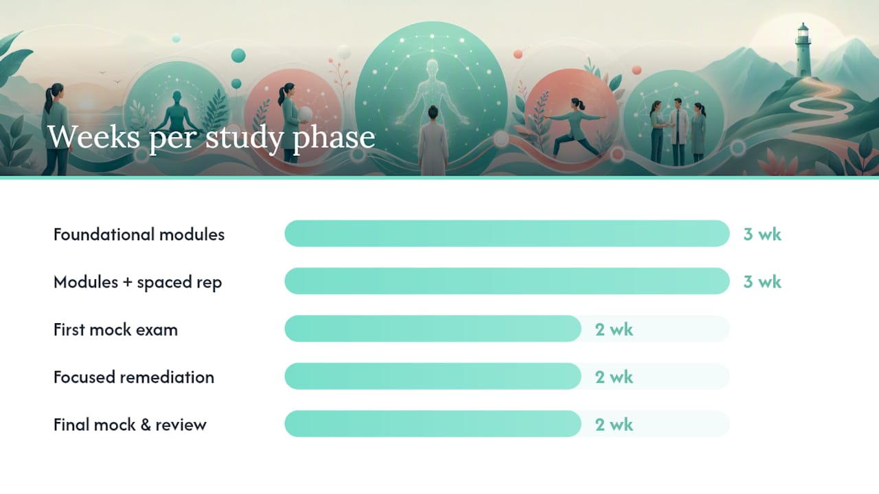 How Should You Structure a 12-Week Study Plan? — overview diagram