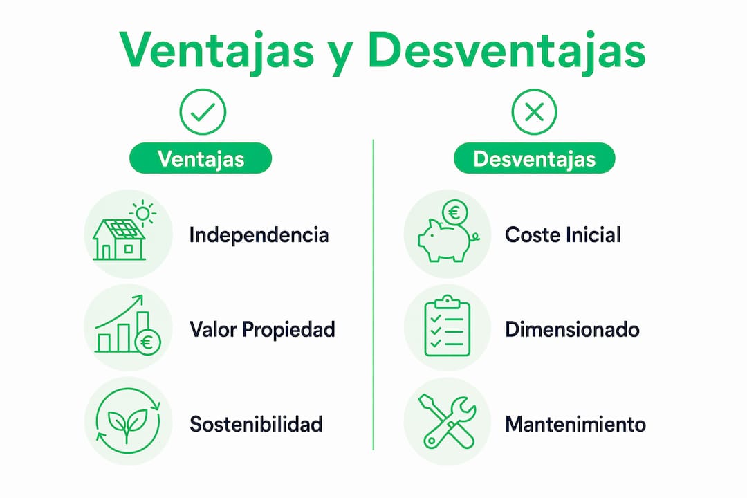 Infografía que muestra los pros y los contras