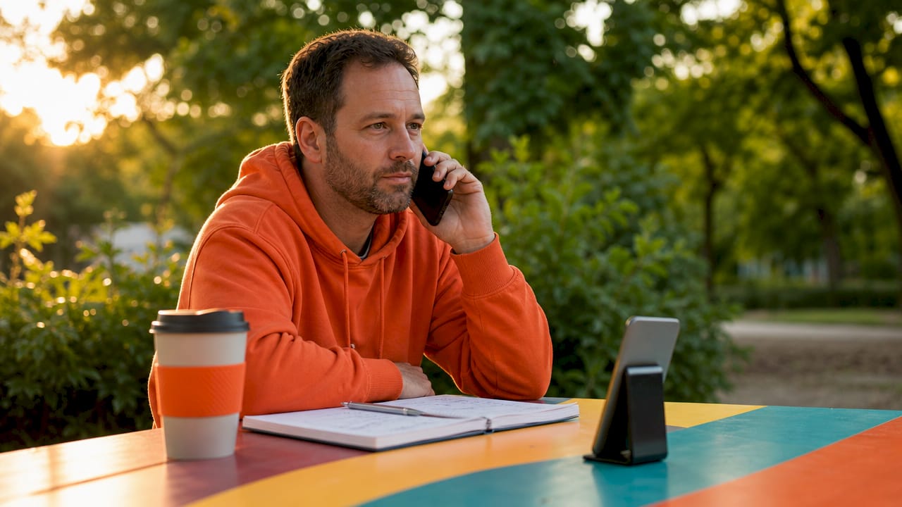 Father on phone scheduling accommodation testing