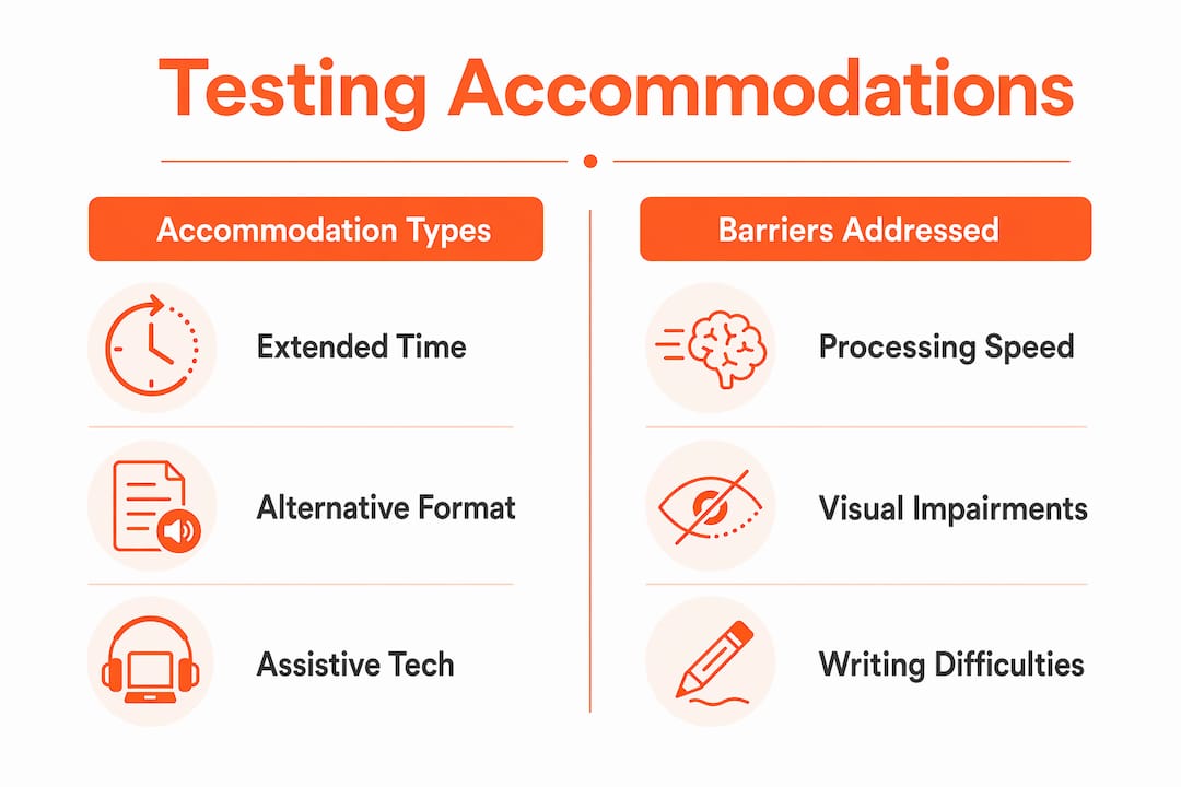 Infographic comparing accommodation types and barriers