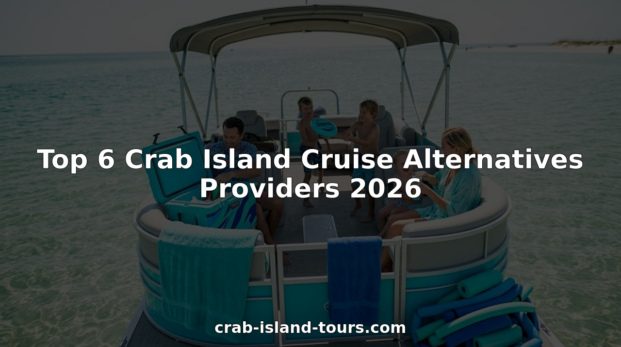Family enjoying Crab Island cruise boat deck