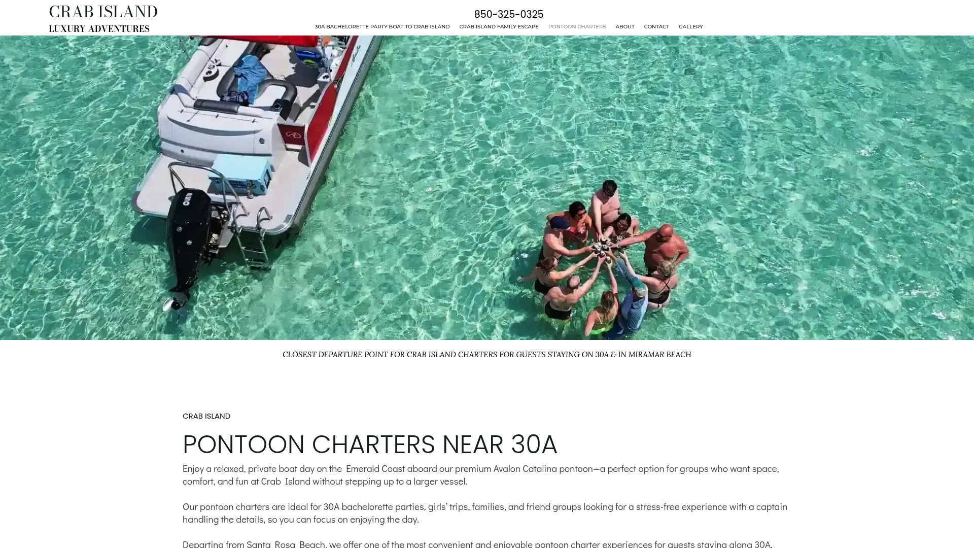 https://crabislandluxuryadventures.com/pontoon-charters