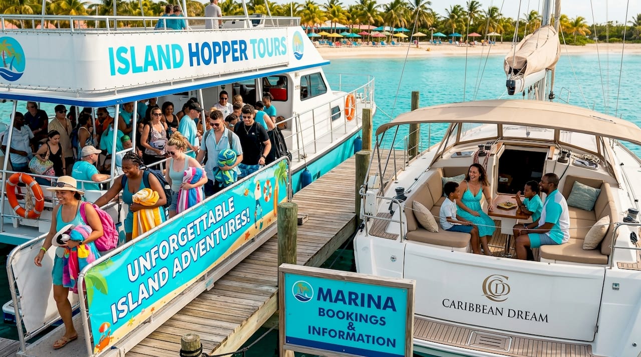 Comparison of shared public and private charter boats