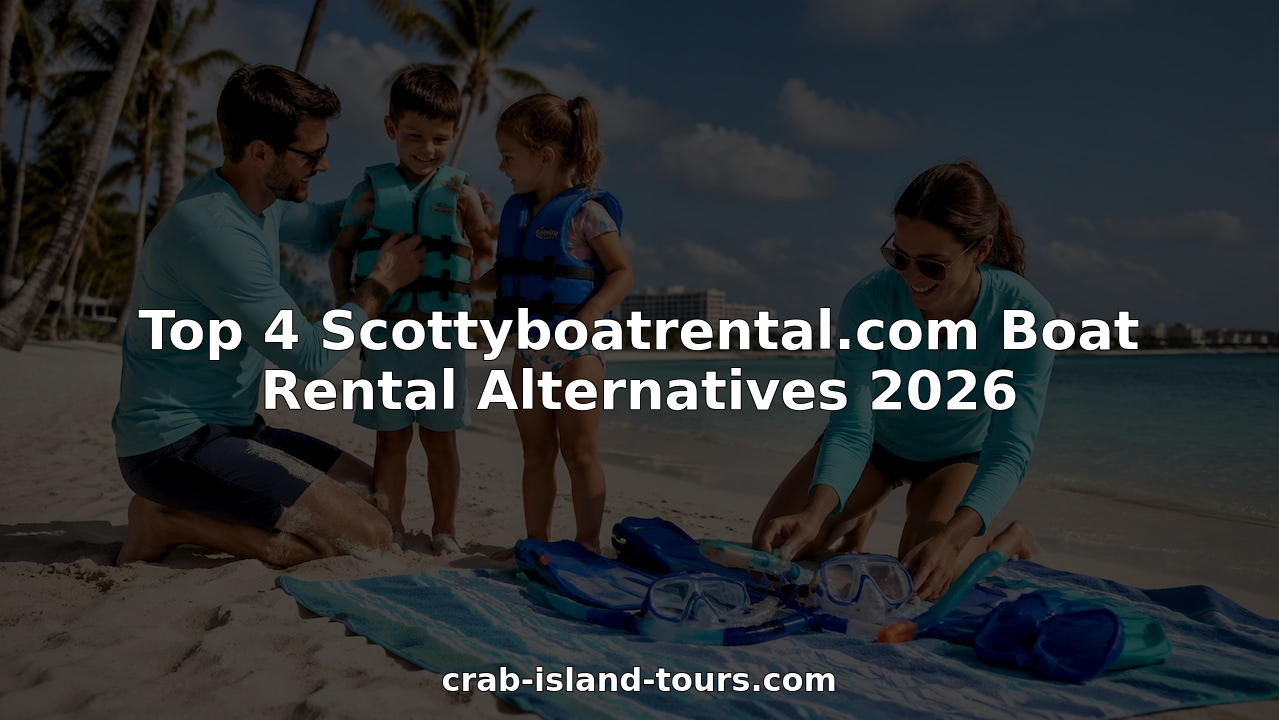 Family boarding pontoon boat at sunny Destin marina