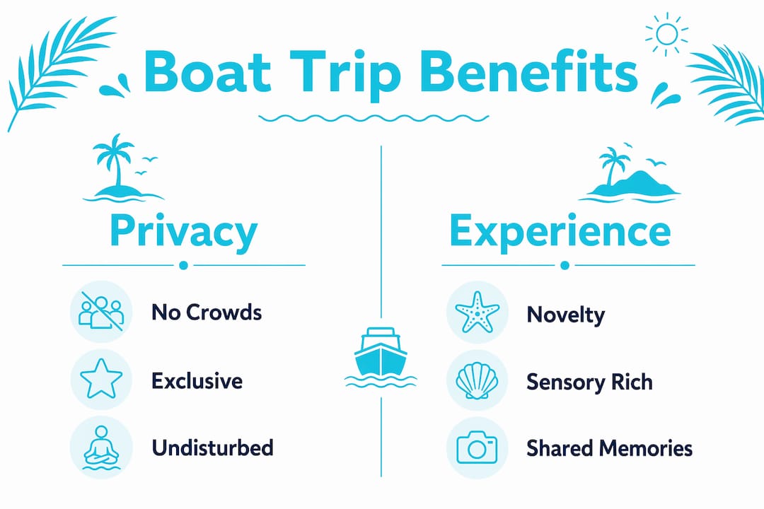 Infographic comparing privacy and experience benefits