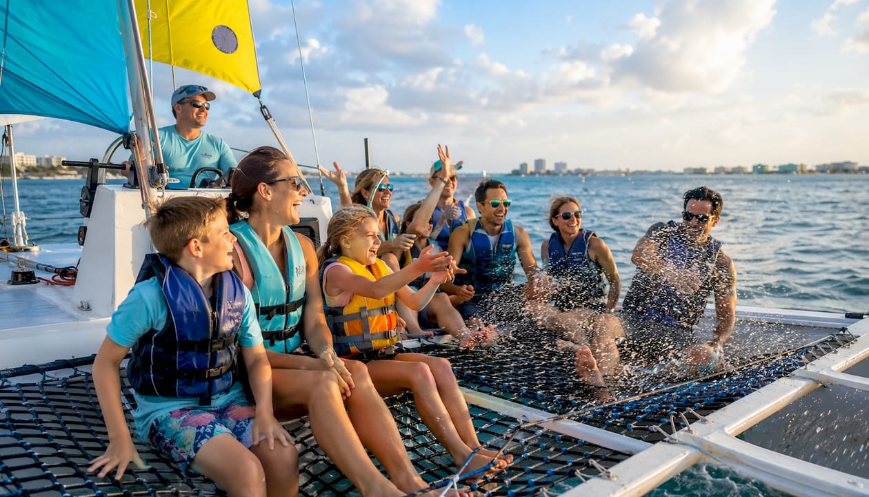 Small group enjoying boat tour in Destin