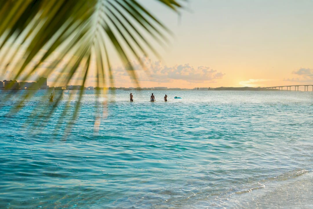 Crab Island sandbar during high tide