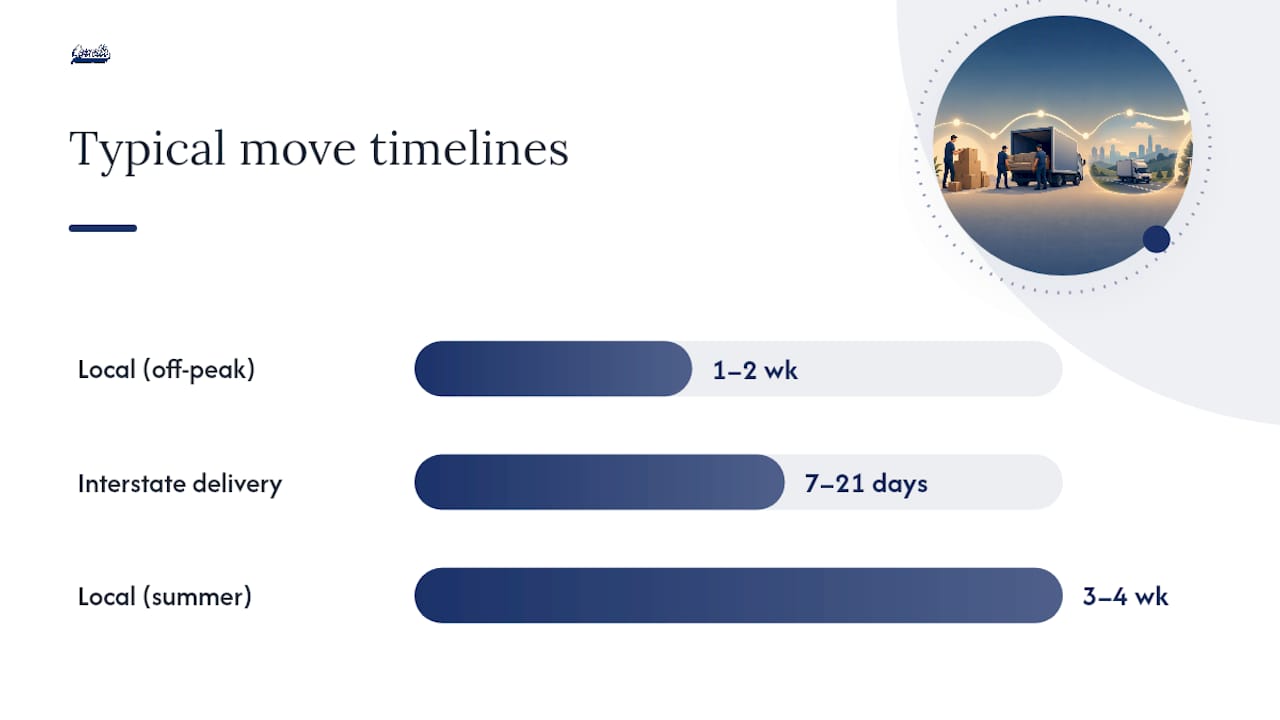 What drives moving costs and how long moves take — overview diagram