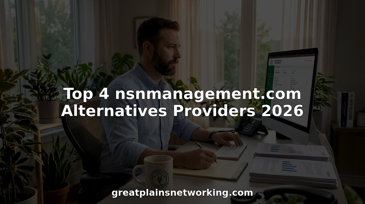 IT manager reviewing provider alternatives at desk