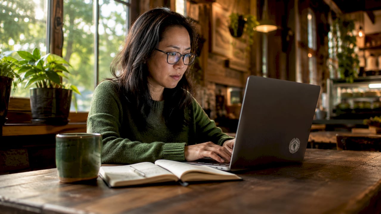 Cybersecurity analyst working on network vulnerability assessment