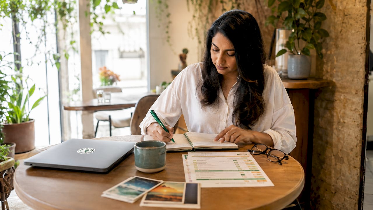 Woman reviewing IT support transition checklist