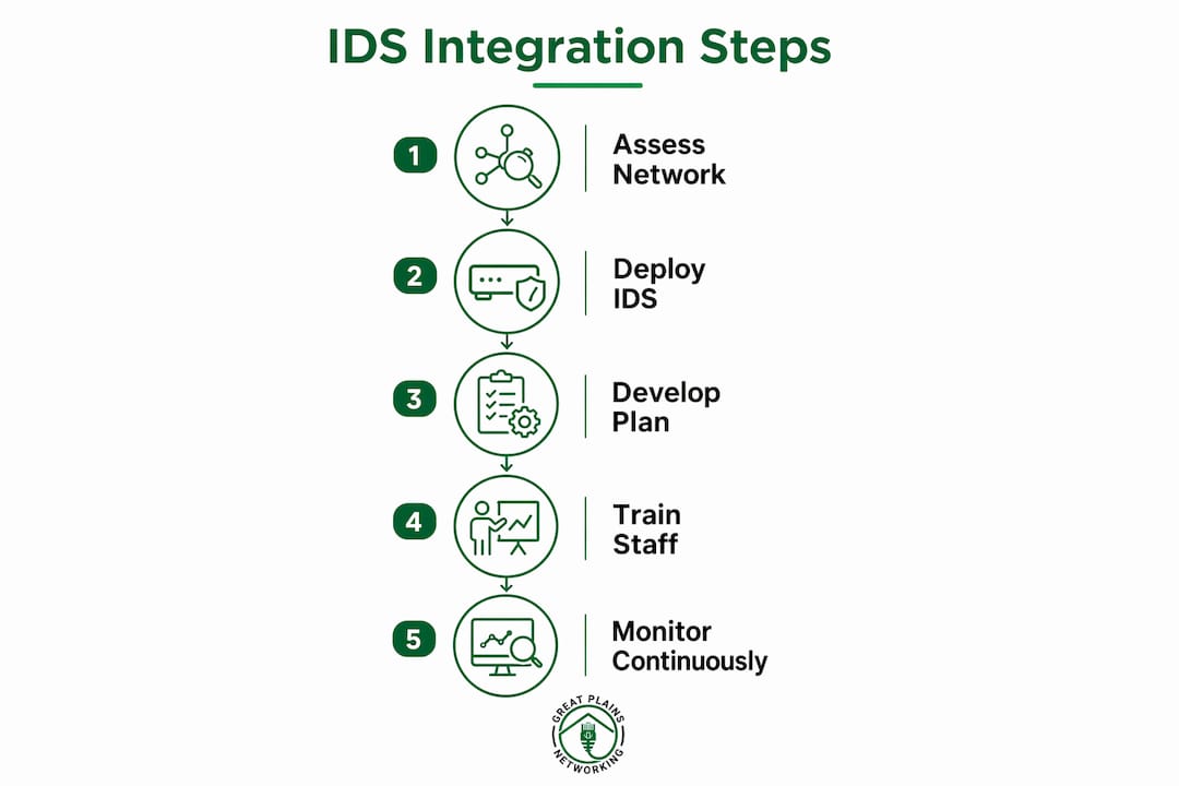 Infographic illustrating IDS integration best practices in clinics
