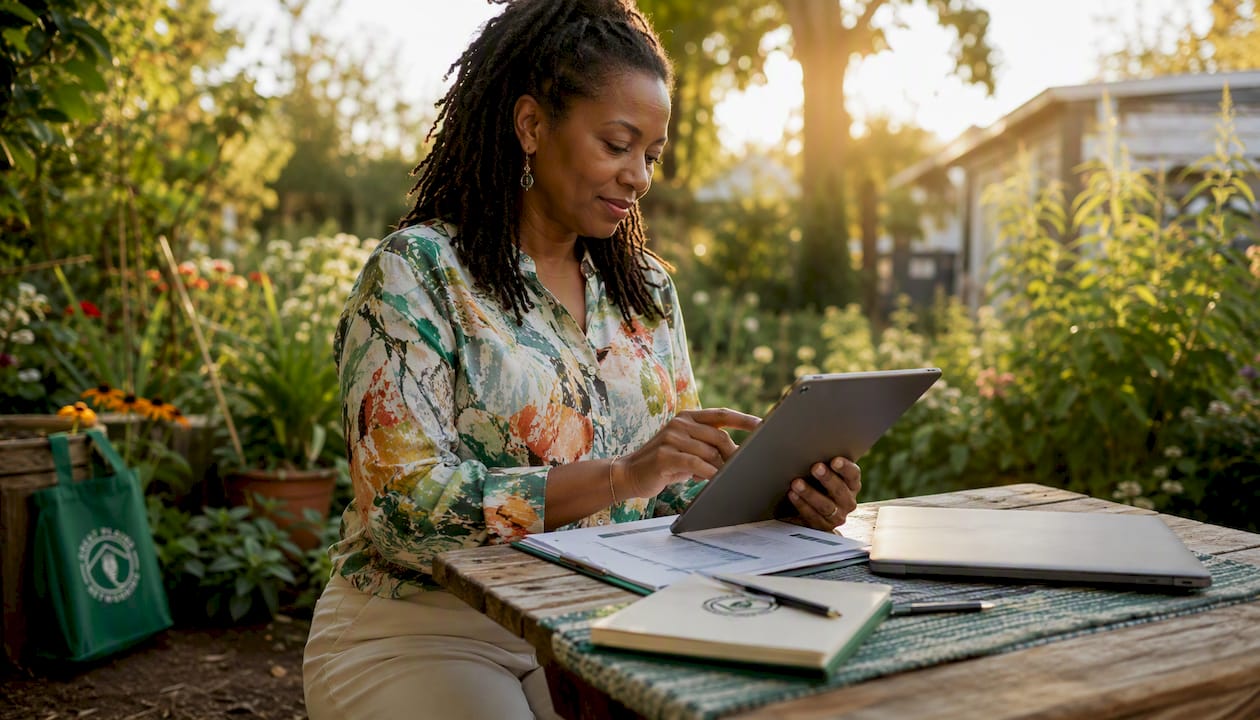 Nonprofit leader reviewing IT assessment documents