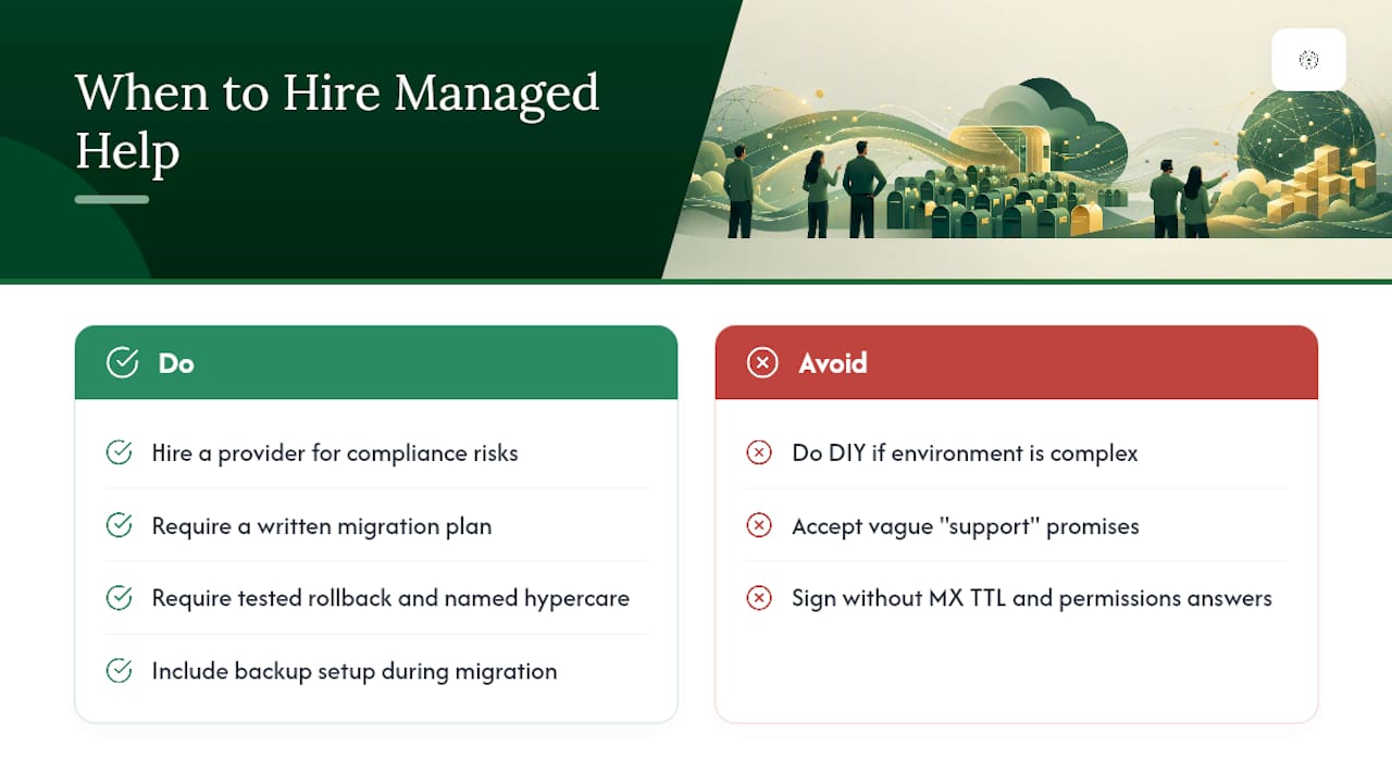 When a Managed Migration Makes More Sense Than DIY — overview diagram