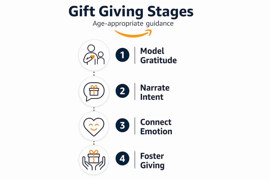Infographic showing stages of purposeful gifting