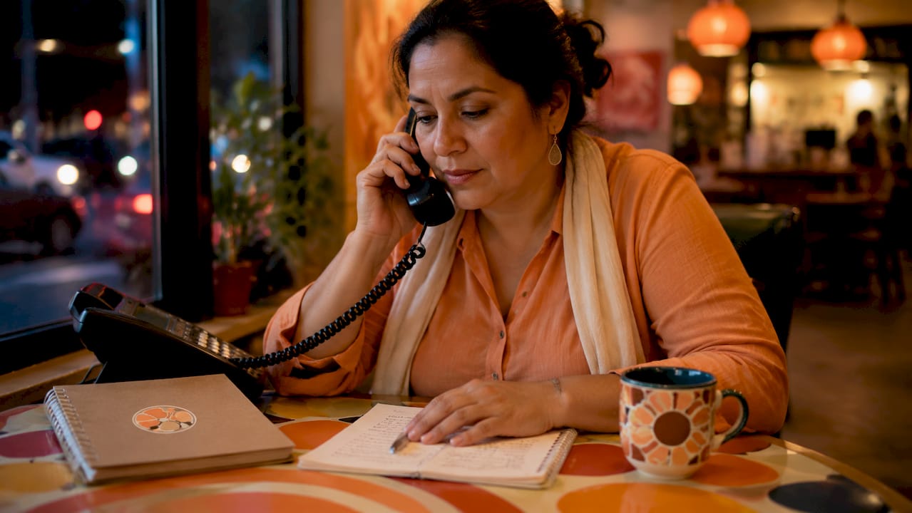 Small business owner handling after-hours calls