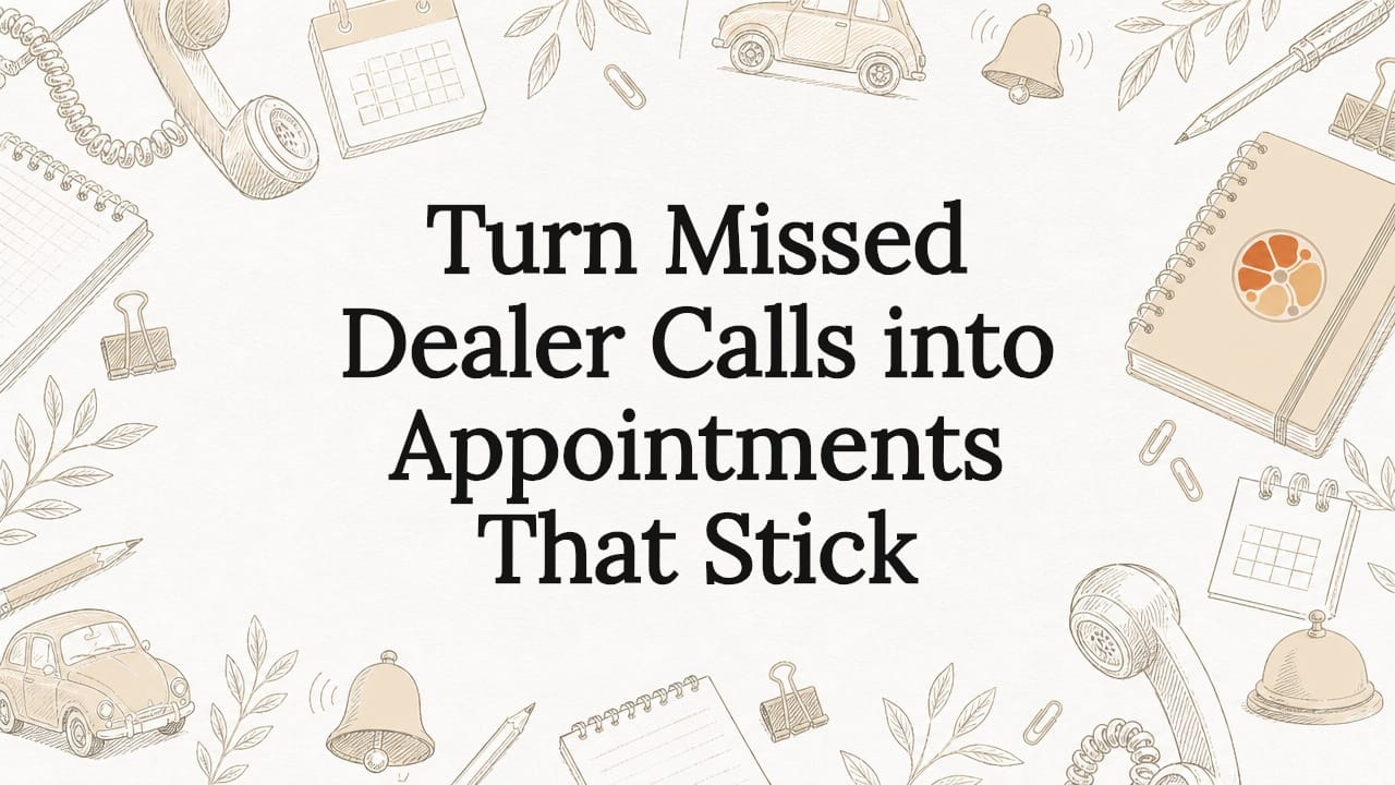 Decorative title card illustration for dealer calls article