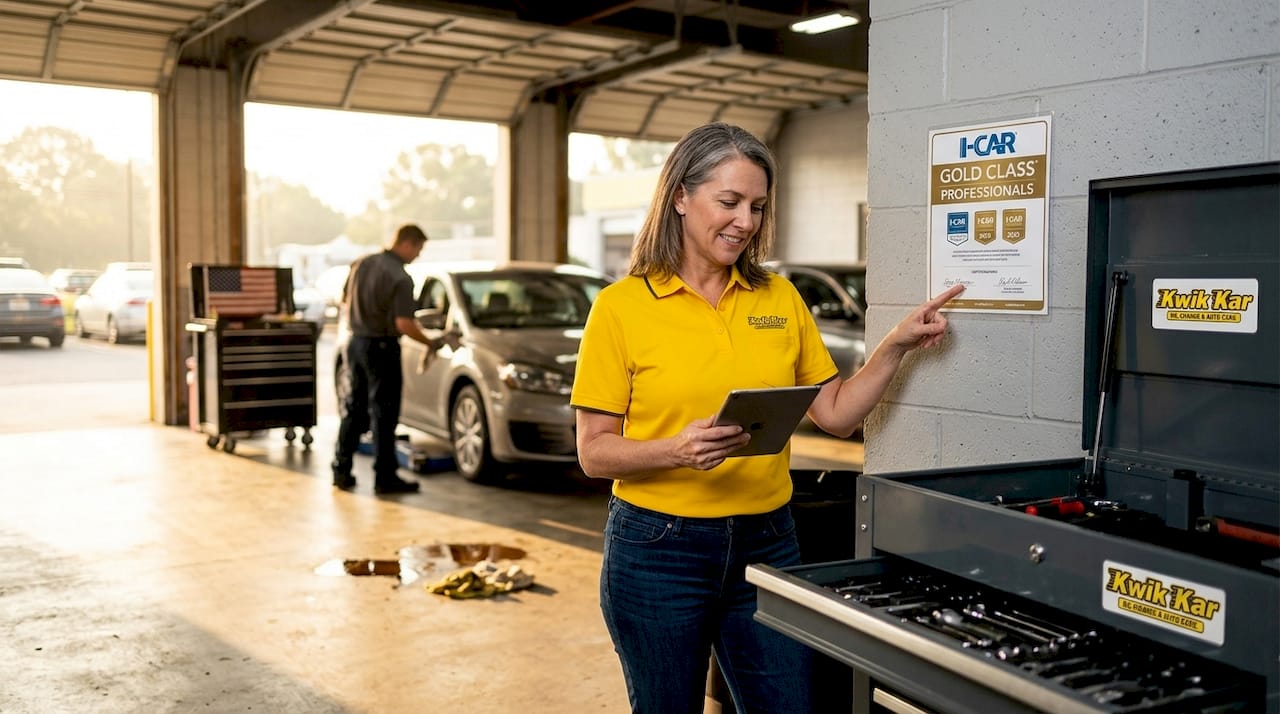 Manager referencing I-CAR Gold Class credential